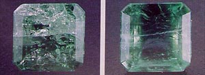 emerald, emerald enhancements, Opticon, gemology, oil treatment