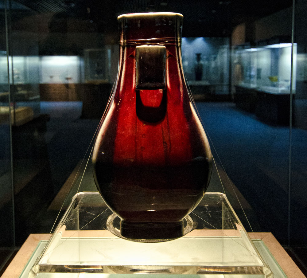 The red chamber A copper-red Chinese vase in Lhasa's Tibet museum. Ceramics are among the finest expressions of Chinese art and are typically made from clays such as kaolin, which itself is produced by the chemical weathering of aluminum silicate minerals such as feldspar. Red glazes such as that used on the piece above are typically made with copper. George Rossman has suggested that China's combination of a rich ceramic history involving feldspar-derived clays and copper glazes may have inspired the original ideas that one might diffuse copper into pale colored feldspars. Photo: Richard W. Hughes